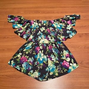 SAGE Floral romper Medium